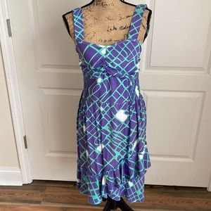 PINEAPPLES Beautiful lilac and turquoise soft sundress , size S